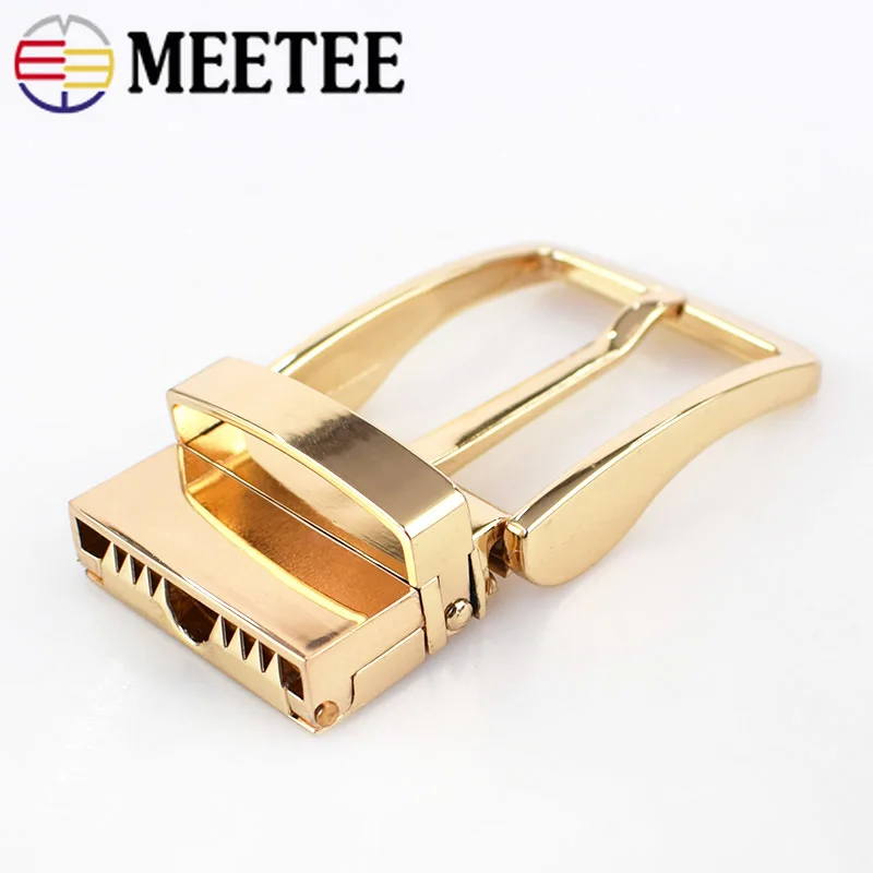 Meetee деловая повседневная мужская кожаная пряжка для ремня сделай сам