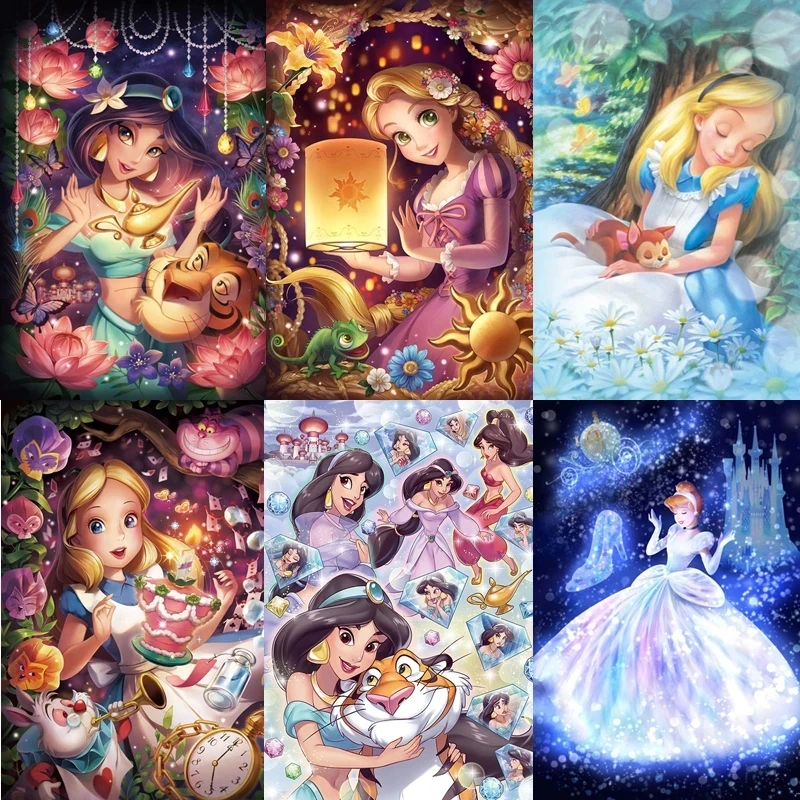 

diamond painting "Cartoon Disney princess "DIY cross stitch kit decoration painting 5D rhinestone embroidery mosaic embroidery g