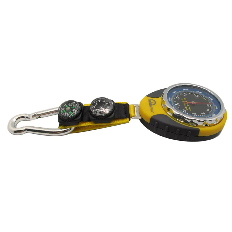 4 в 1 альтиметр барометр термометр компас с карабином высота метр Открытый