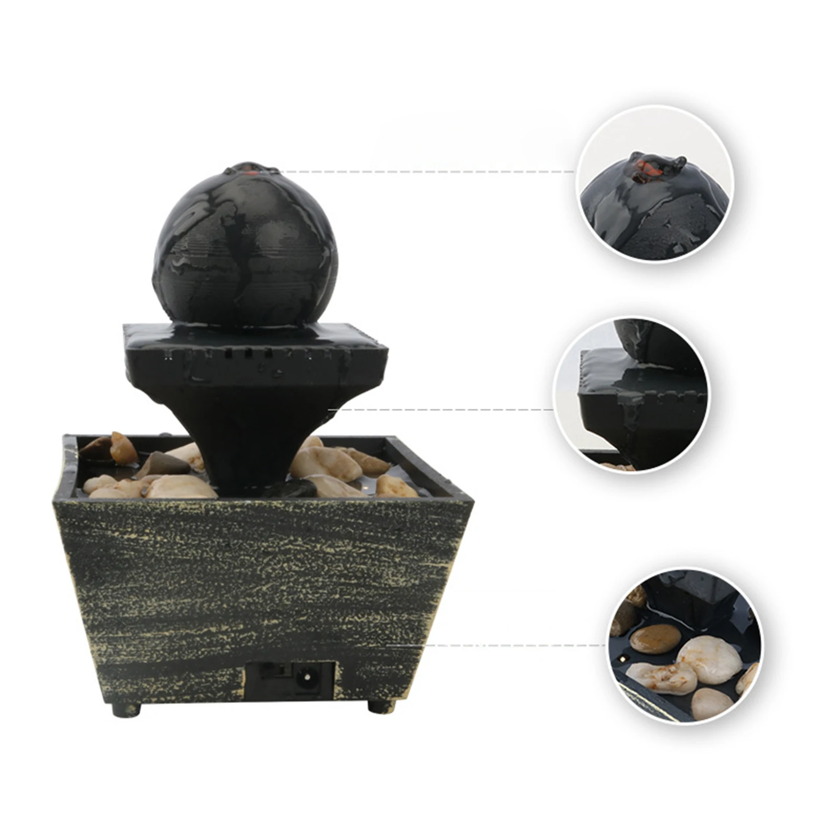 Пластиковый декоративный фонтан-водопад для медитации релаксации гостиной | Дом