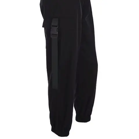 Женские брюки 2019 весна лето Модные однотонные с высокой талией свободные