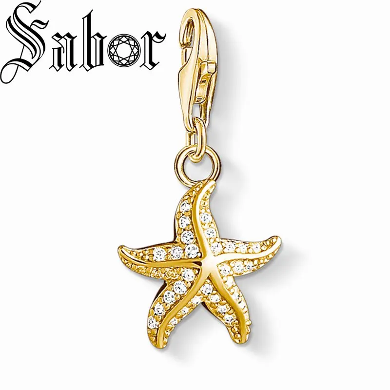 Золотая Морская звезда подвеска ювелирные изделия для женщин и мужчин модный