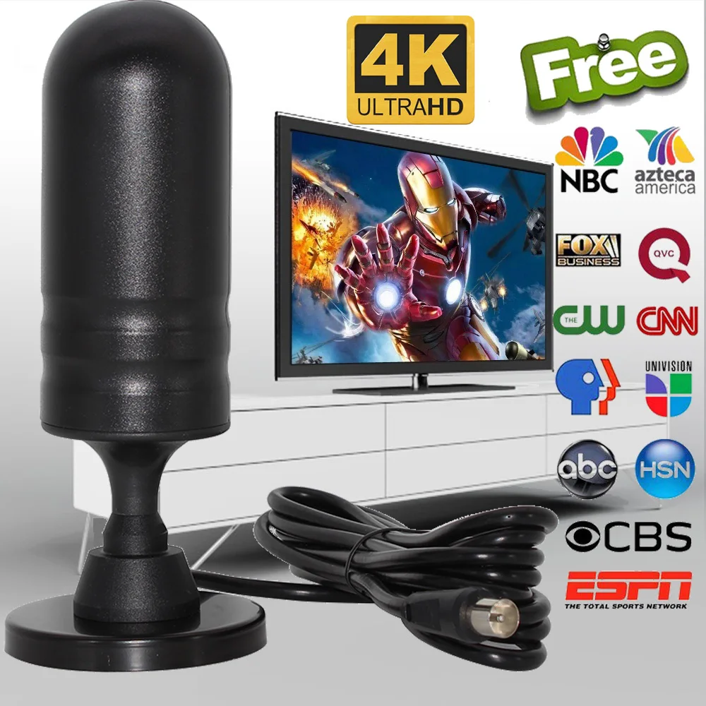 800miles HD Антенна ТВ цифровая для DVB T2/DVBT/ATSC/ISDBT hd tv VHF 174-230MHz UHF 470-862 MHz чистая спутниковая тарелка приемник