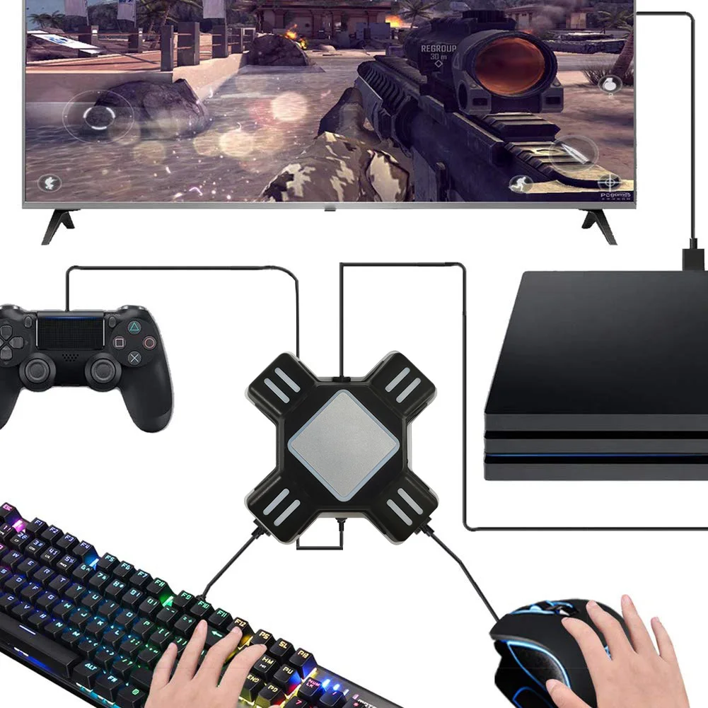 Контроллер конвертер для клавиатуры с USB интерфейсом адаптер игровая консоль