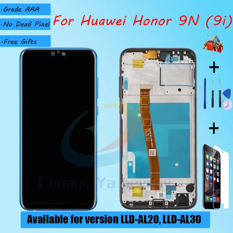 Для Huawei Honor 9N LLD AL20 AL30 ЖК экран в сборе с передней панели телефона сенсорный стекло