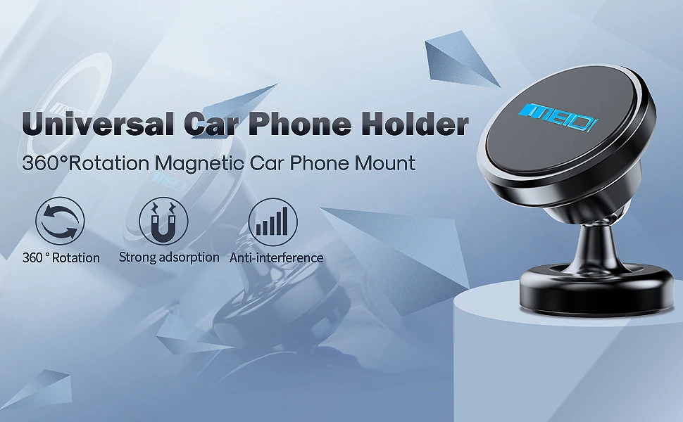 MEIDI магнитный автомобильный кронштейн для телефона 360 Вращение gps мобильного телефона металлическое Крепление Автомобильный держатель Подставка для iPhone plus samsung xiaomi