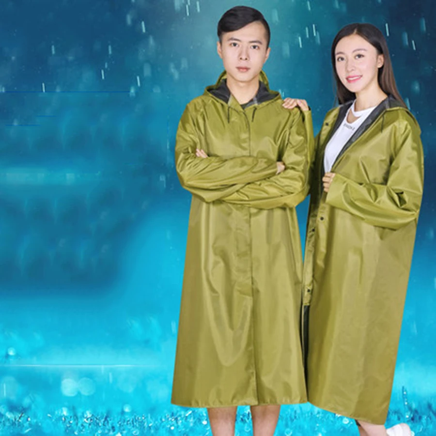 Длинный дождевик с капюшоном для женщин и мужчин взрослых пар пончо ветровка