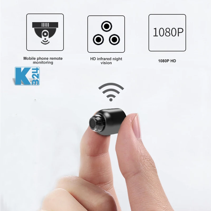 

Беспроводная мини-камера видеонаблюдения с поддержкой Wi-Fi, 1080P