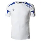 Мужская Спортивная Футболка Jeansian, белая, с коротким рукавом, для бега, фитнеса, тренировок, LSL3209