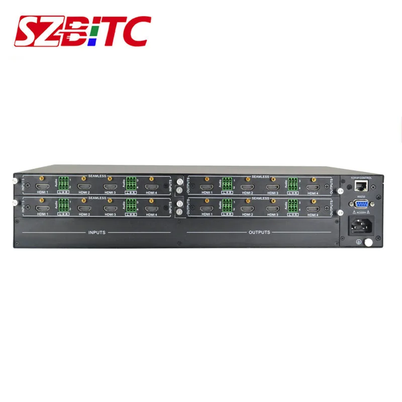 SZBITC HDMI матрица 4x4 8x8 4x8 8x4 с бесшовным переключением смешанных слотов матричный