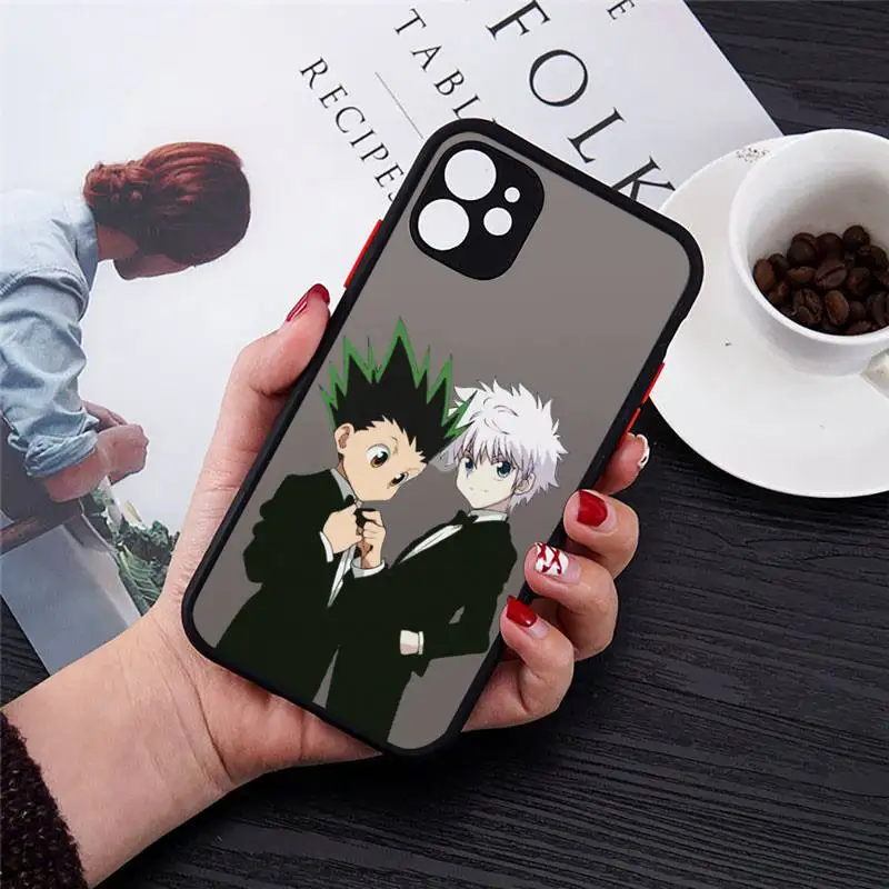 

Hunter X hunter Phone Case black matte transparent For iPhone 7 8 x xs xr 11 12 pro plus mini max Clear Funda