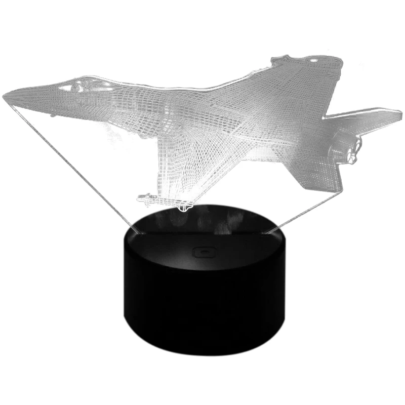 Боевой самолет 3D светильник истребитель набор дистанционного управления