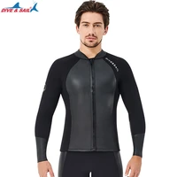divesail2mm diving jacket pants long sleeve scuba jump surfing snorkeling wetsuits two pieces uv protection neoprene rash guard