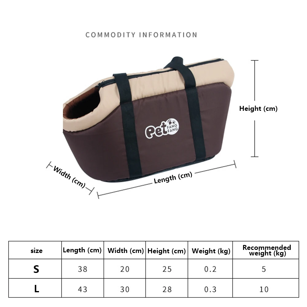 

Classic Pet Carrier Portable Cozy Soft Puppy Cat Dog Bags Backpack Shoulder Carrier Pet Supplies for Outdoor Hiking Travel