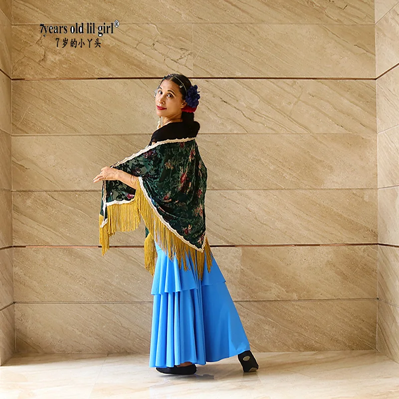 Шарф фламенко платье шарф в русском стиле украинские шали с бахромой