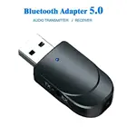 2 в 1 Автомобильный музыкальный аудиоприемник Bluetooth 5,0 FM-передатчик Bluetooth Aux Динамик адаптер Комплект для автомобильного ТВ мини-аудиоприемник ПК Y8C2