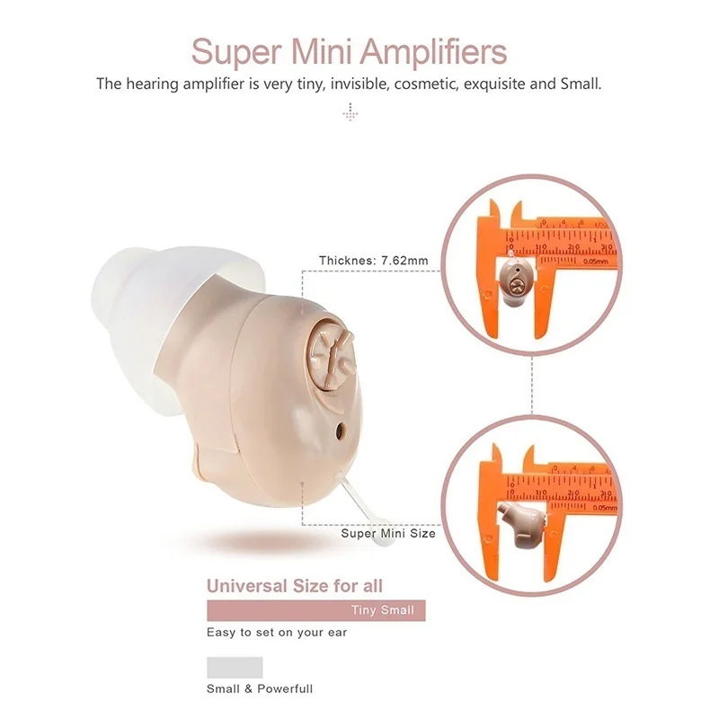 Миниатюрный слуховой аппарат CIC полностью невидимый Прямая поставка | Красота и