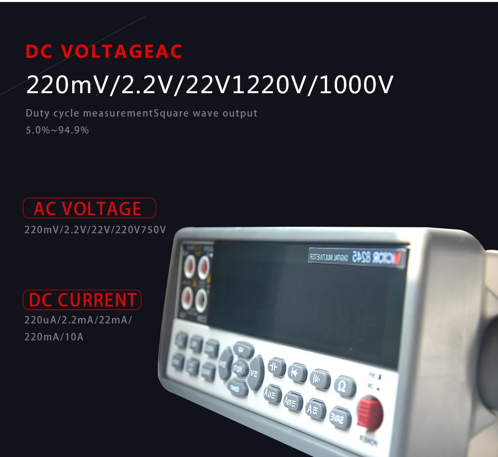 Настольный дисплей VC8245 4 1/2 высокоточный мультиметр Ture RMS с USB