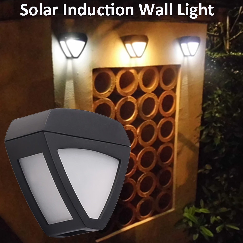 Уличный настенный светильник на солнечной энергии водонепроницаемый 2