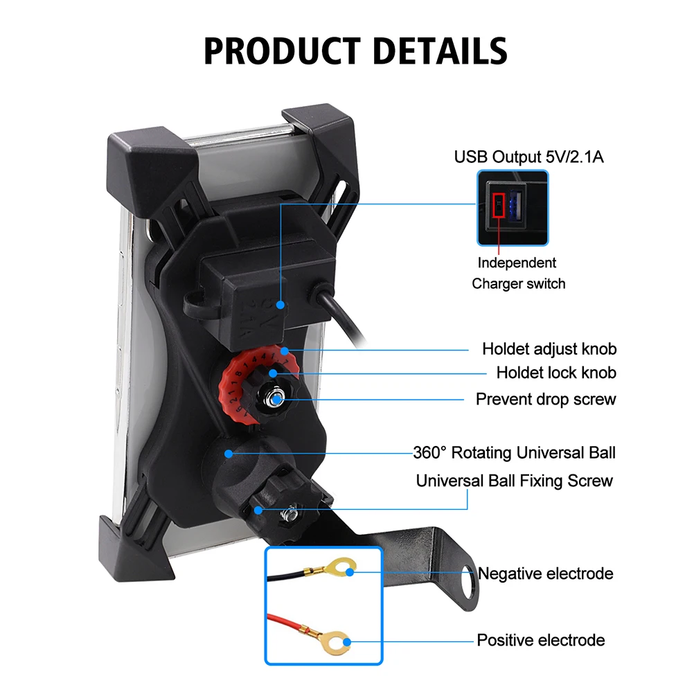 Держатель для телефона из АБС-пластика вращающийся на 360 градусов стабильный