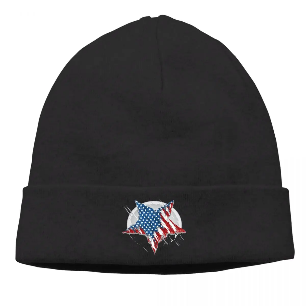 

Bonnet Cycling Knitted Hat Star America Usa Abstract Grunge Eps Element Winter Warm Hip Hop Skullies Beanies Caps