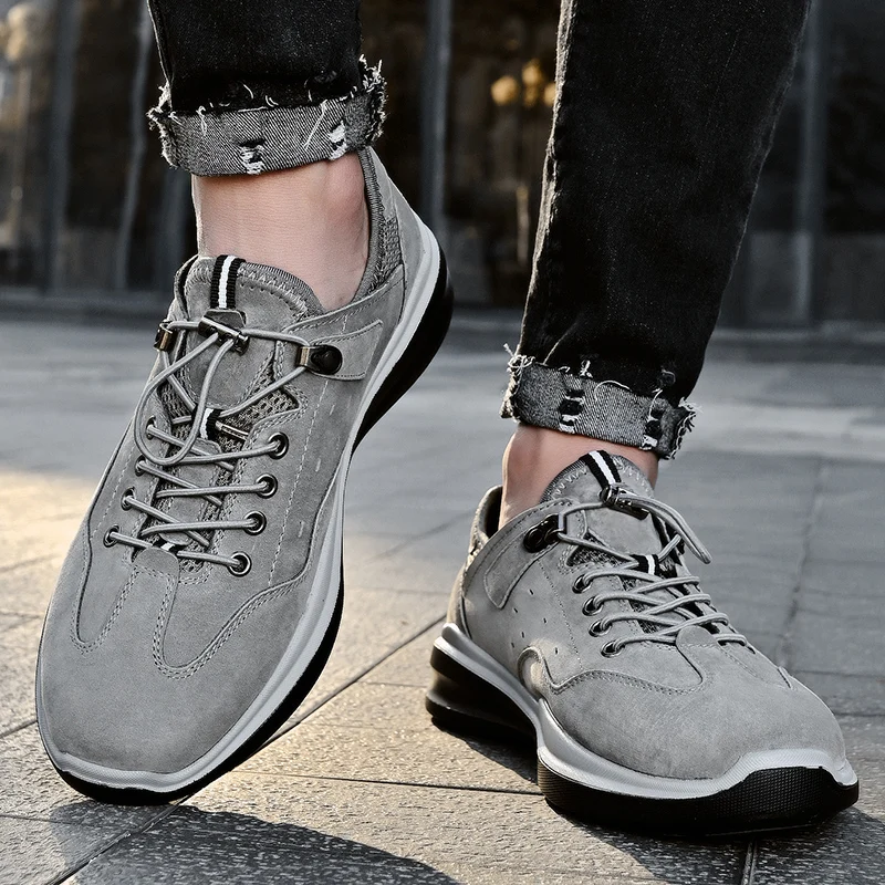 

Genuine Leather shoes fashion Top Quality Men Leather Shoes Autumn lace up Men's Casual Shoes Luxury Leisure Men Sneakers shoes