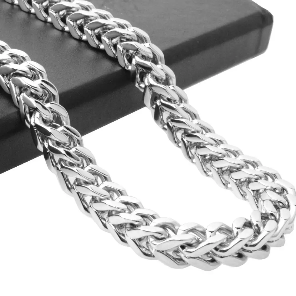 

6/8/10mm High Quality 316L Stainless Steel Silver Color Figaro Link Chain Gift Mens Womens Necklace Jewelry 23.6inch