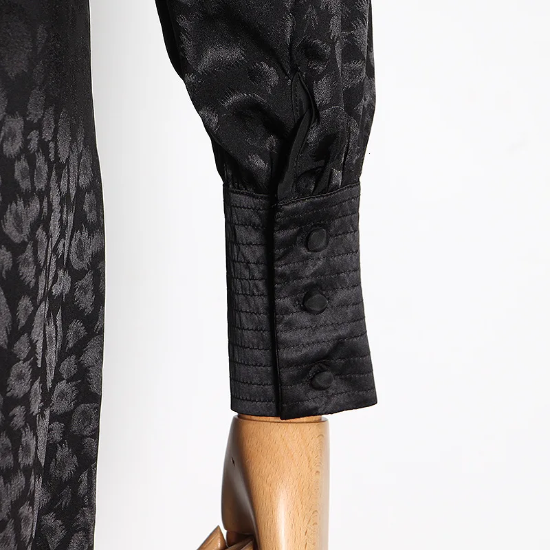 

Fashion brand season new fashion waist strap glossy wave point retro long knee dress women