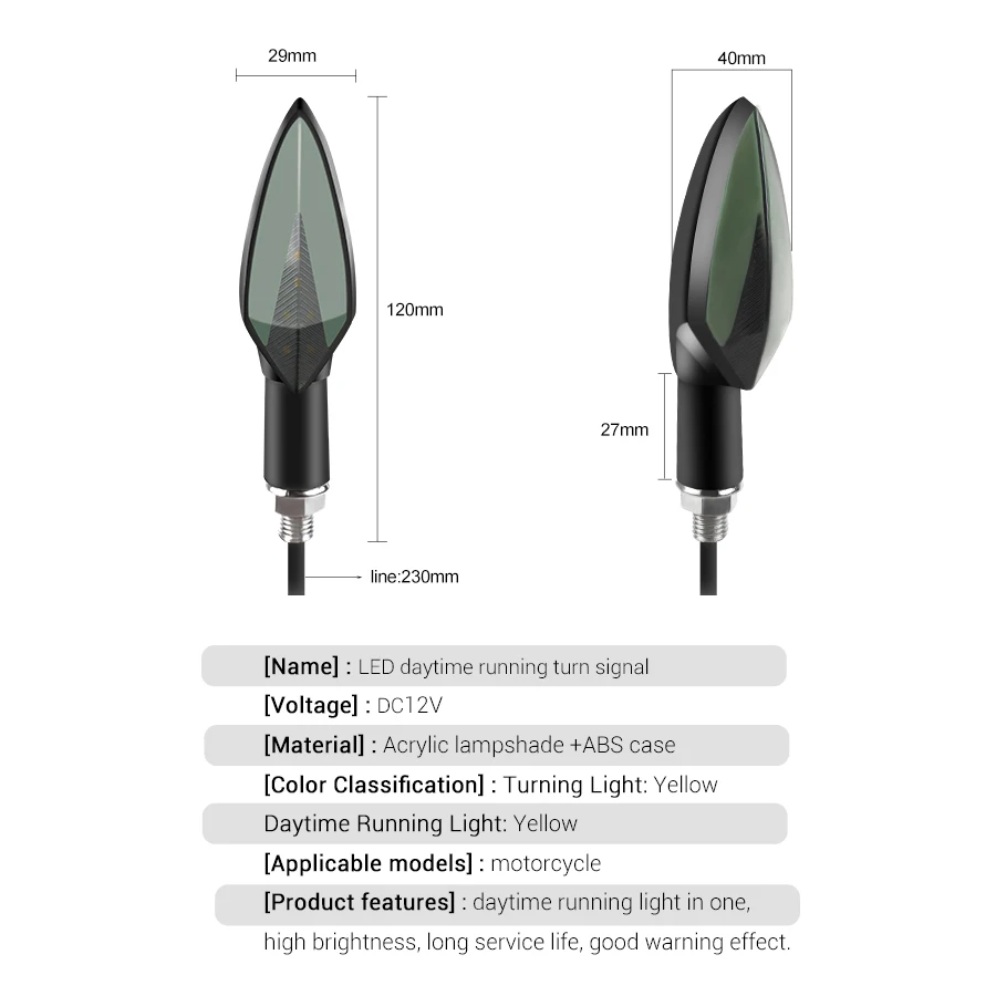 Светодиодные индикаторы поворота для мотоциклов сигналы задние стоп-сигналы