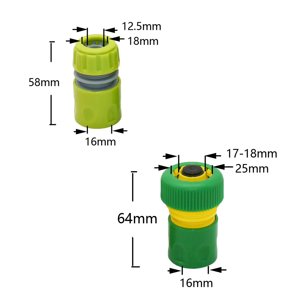 1/2 3/4 1 Inch Car Wash Hose Quick Connector Waterstop Connectors For Garden Lawn Irrigation Sprinklers Pipe Adapters 1 Pc