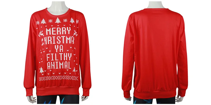 LISCN Christmas Man women Ugly Christmas Sweater Couple Watching Clothing Unisex Lovers for Men Autumn Winter New