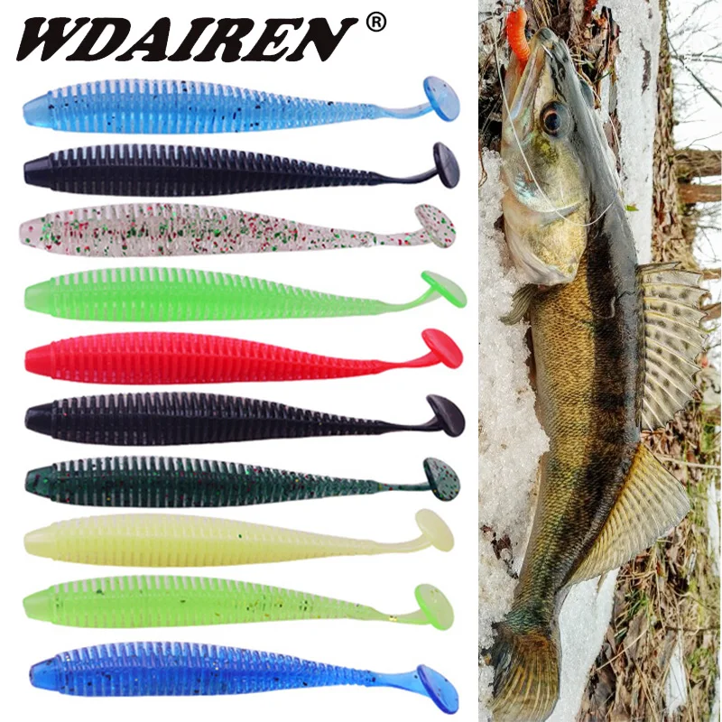 

1Pcs Shrimp odor Soft Lure Jigging Wobblers Fishing Lures 95mm 3g Artificial Silicone Baits Carp Fishing Bass Soft Baits Tackle