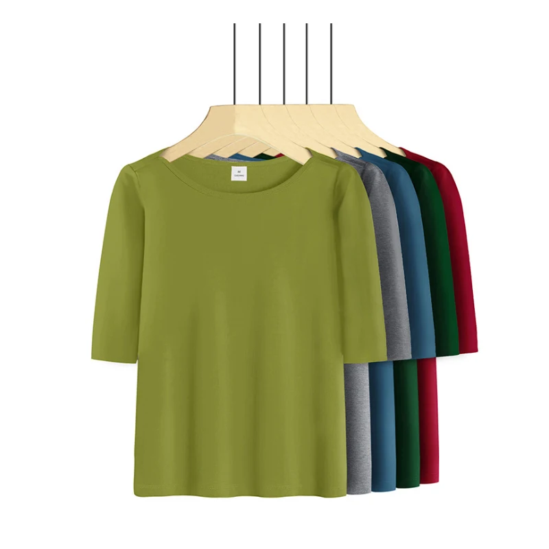 

Summer Pregnant Tshirt Maternity Tops Women Big Size Short Sleeve Shirt Solid Color Soft Rayon Fabric