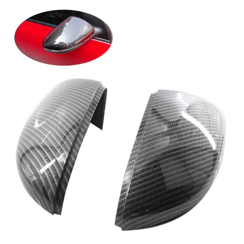 

Side Mirror Covers Caps(Carbon Look)Replacement Carbon Mirror Caps For Vw Golf 6 Jetta Mk6 Gti Gtd R20 Exterior Mirror