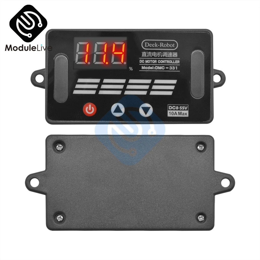 DMC-331 DC8V-55V 10A DC PWM контроллер скорости электродвигателя светодиодный цифровой