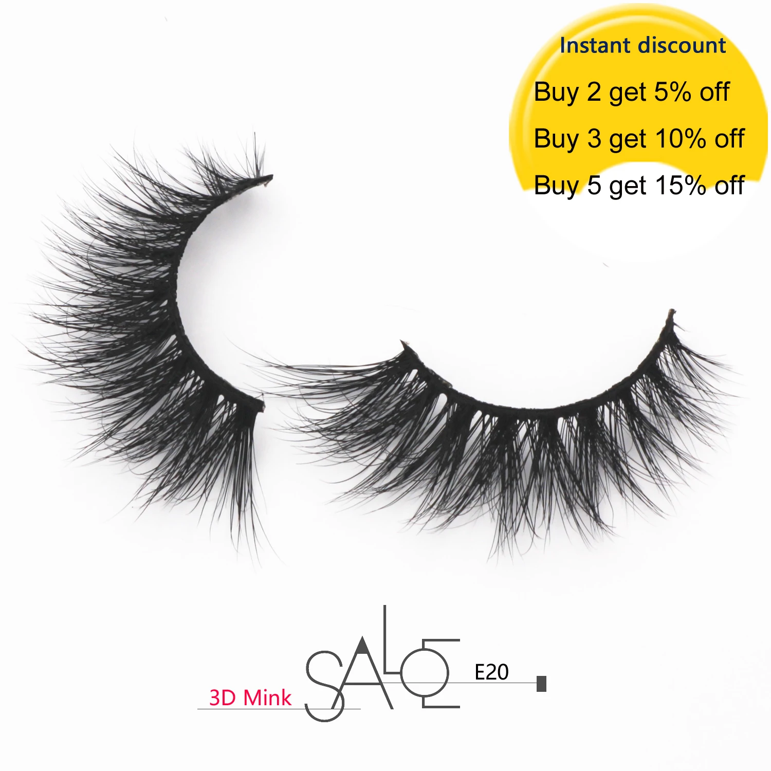 3D норковые ресницы перекрещивающиеся ручной работы полностью полосатые Ресницы