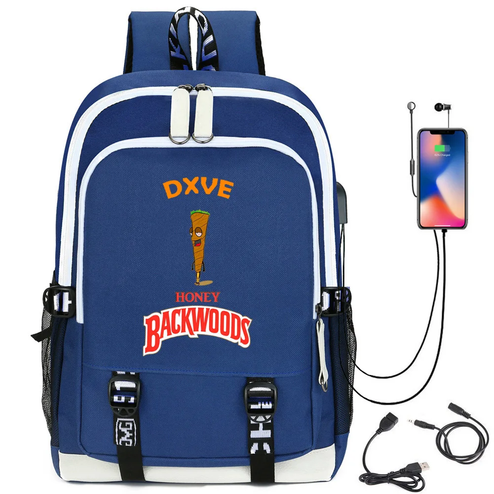 

Fashion Women Men Backwoods Printed Backpack Schoolbag Student Outdoor Travel Casual Bag Backpacks