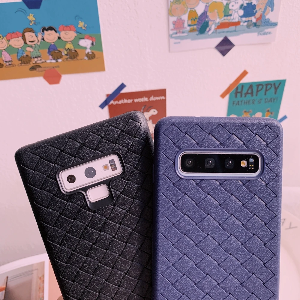 Силиконовый чехол для Samsung Galaxy S8 S9 S10 S10e S20 Ultra Note 8 9 10 J4 J6 A8 Plus A21s плетеная сетка