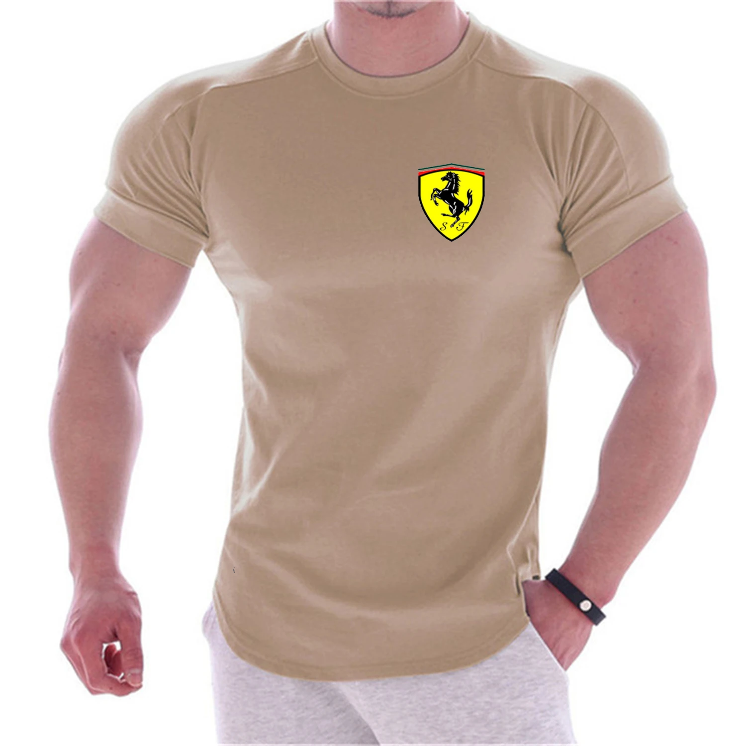 

True love your letter printed T-shirt 2021 gym men's t-shirt fitness men's t-shirt O-neck men's t-shirt vest men's muscle sports