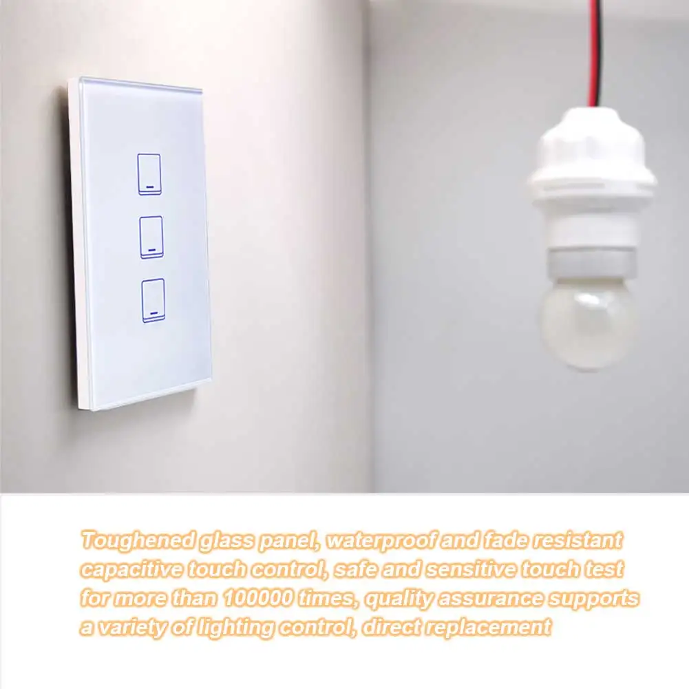 SONOFF T2US Lightweight Accessories Home Touch Panel Automatic Remote Control WIFI Wall Mounted Smart Switch Multifunction |