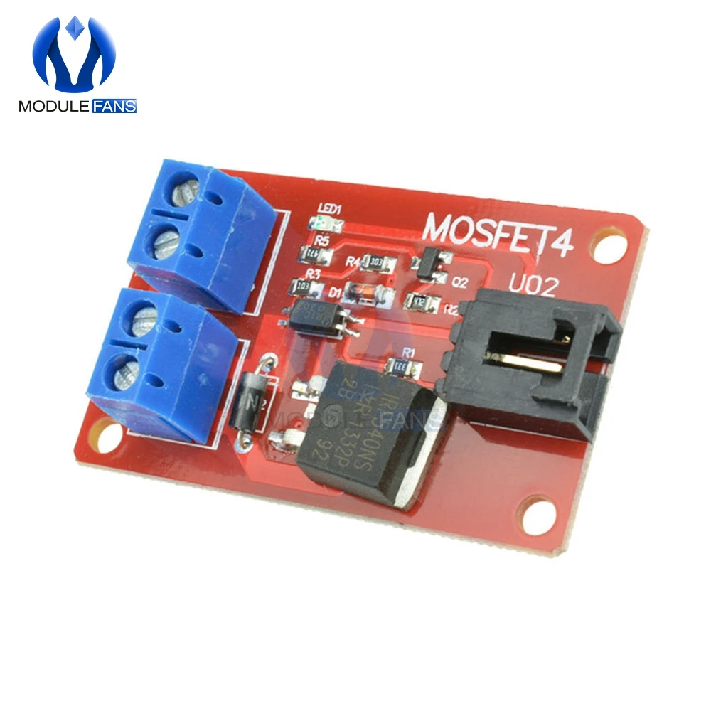 1-канальная плата модуля переключения MOSFET IRF540 + для Arduino | Электронные компоненты и