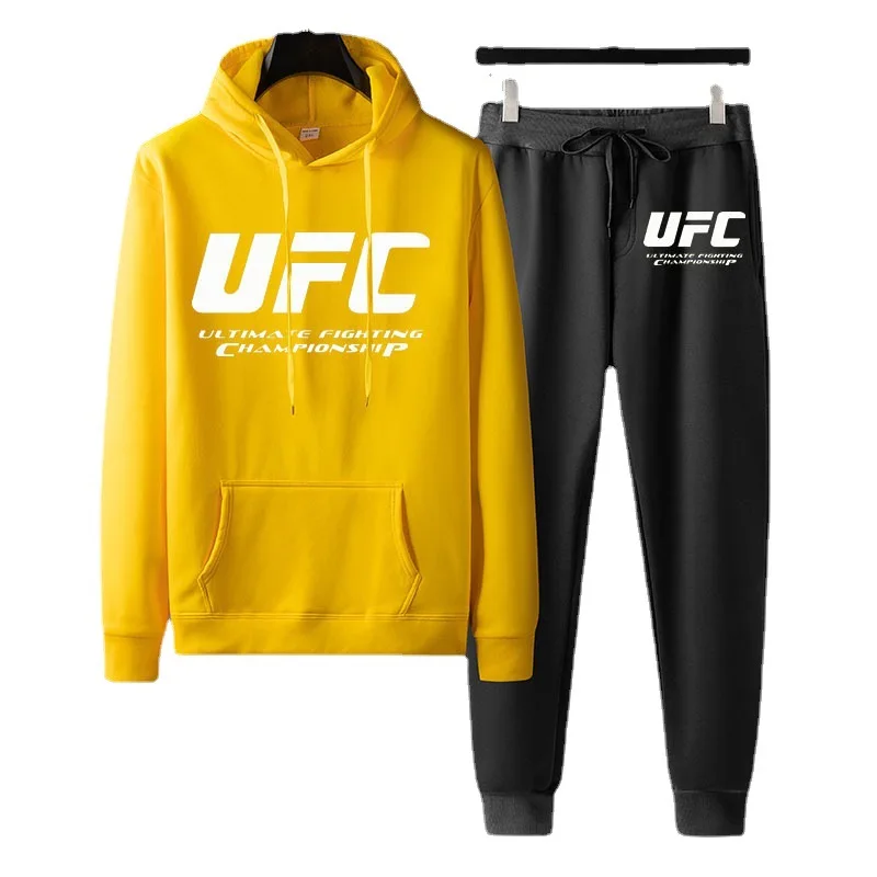 

2021 New Brand Men's Fashion Hoodie Sportswear Men Clothes Jogging Casual Tracksuit Mens Running Sport Suits+Pant 2Pcs Sets