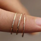Женское блестящее тонкое кольцо La Monada 49-55, минималистичные серебряные кольца стандартной длины для женщин, Изящные Ювелирные изделия из серебра 925 пробы, женские кольца