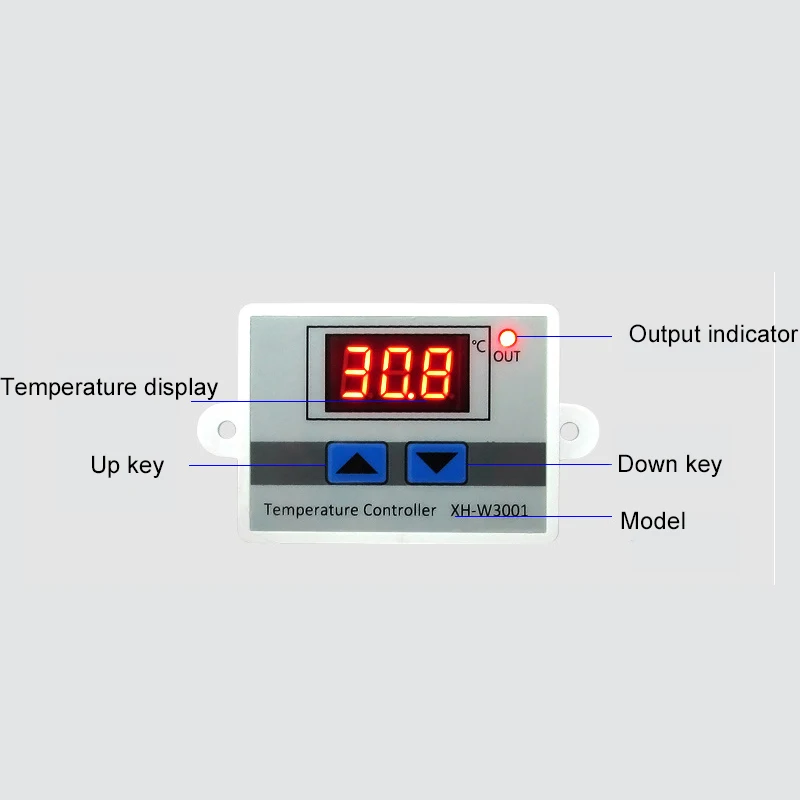 Цифровой светодиодный контроллер температуры для инкубатора переключатель