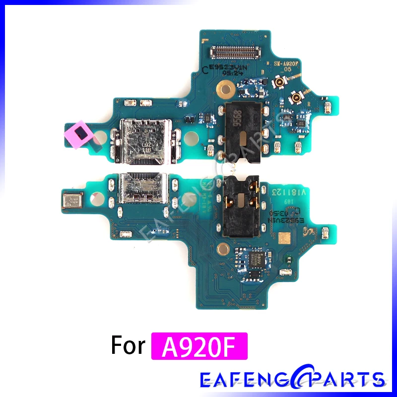 

10 pcs/lot Dock Connector Micro USB A60 A705F Charger Port Flex Cable Microphone A750 Charging Board For Samsung A805F A920F