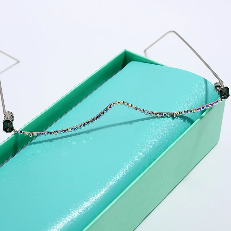 Оправа для очков для женщин, стразы, оправа для очков, алмазная оправа для очков, оправа для мужских очков, солнцезащитные очки, украшение