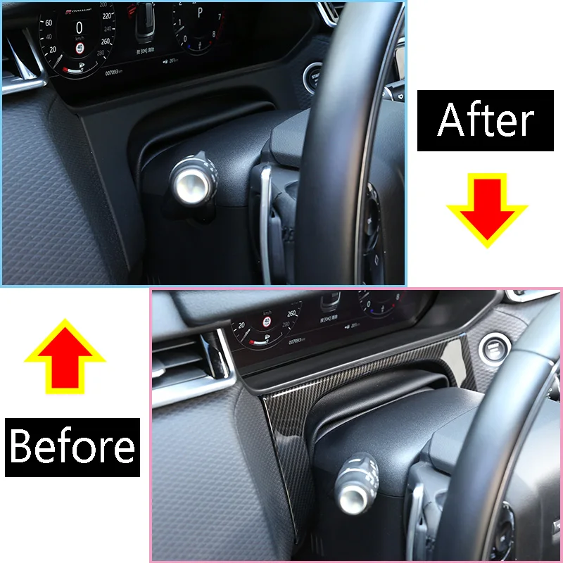 Автомобильные аксессуары для Land rover Range Rover VELAR 2017 2018 2019 2020 текстура углеродного