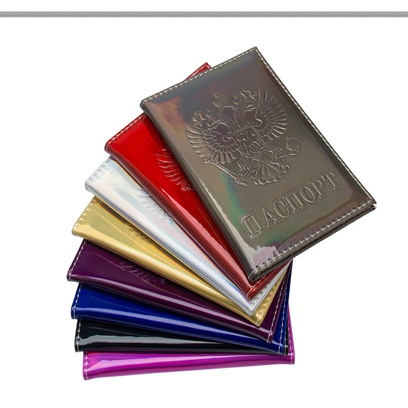 Модная Обложка для российского лазерного паспорта зеркальный зажим билета