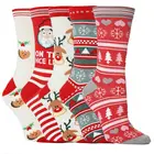 Рождественские женские носки, носки с изображением Санта-Клауса, лося, животных, праздничные теплые модные носки, спортивные гоночные велосипедные носки TSLM1