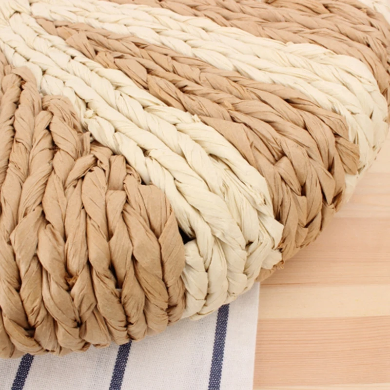 Модная соломенная сумка на одно плечо Mori ручная тканая Повседневная большая